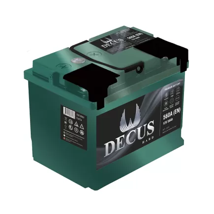 Decus 6CT-56VL (56 A/h, 560 A, R+) 242x175x190 мм