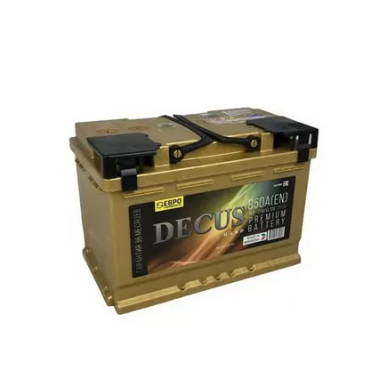 DECUS Золото 6CT-77VL 77 A/h 850 А R+ 278x175x190 мм