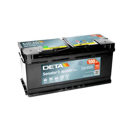 Deta Senator3 DA1000 100 A/h 900 A R+ 353x175x190 мм