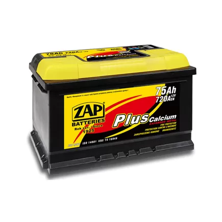 Zap Plus 75 A/h 720 A R+ 278х175х190 мм