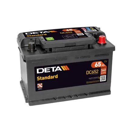 Deta Standard DC652 65 A/h 540 A R+ 278x175x175 мм