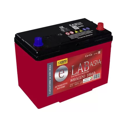 E-Lab Asia 6CT-100D31L 100 A/h 800 A R+ 310x175x200(220) мм