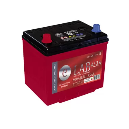 E-Lab Asia 6CT-65D23R 65 A/h 600 A L+ 230x175x200(220) мм