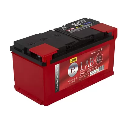 E-Lab LB 6CT-75 75 A/h 690 A R+ 278x175x175 мм