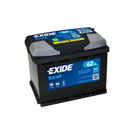Exide Excell EB620 62 A/h 540A R+ 242x175x190 мм