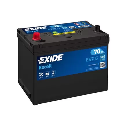 Exide Excell EB705 70 A/h 540 A L+ 267x170x220 мм