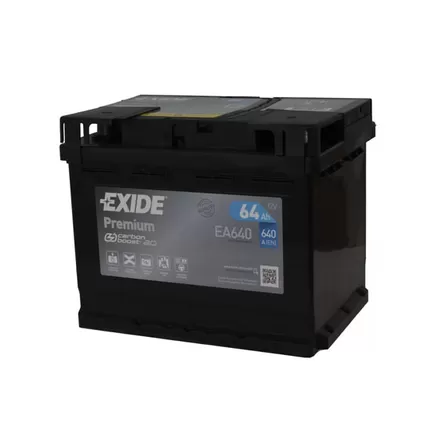 Exide Premium EA640 64 A/h 640 A R+ 242x175x190 мм