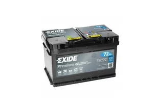 Exide Premium EA722 72 A/h 720 A R+ 278x175x175 мм