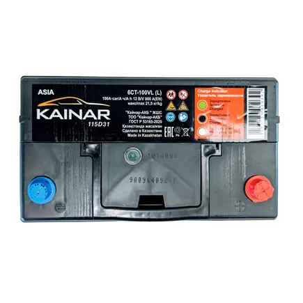 Kainar Asia 100 A/h 800 A R+ 304x173x220 мм
