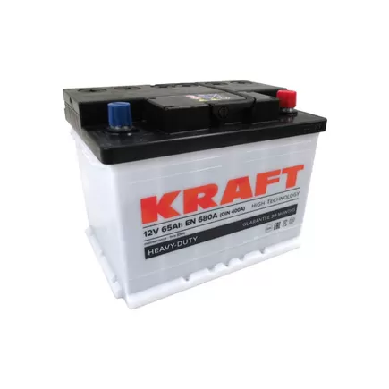 Kraft 65 A/h 680 A R+ 242x175x190 мм