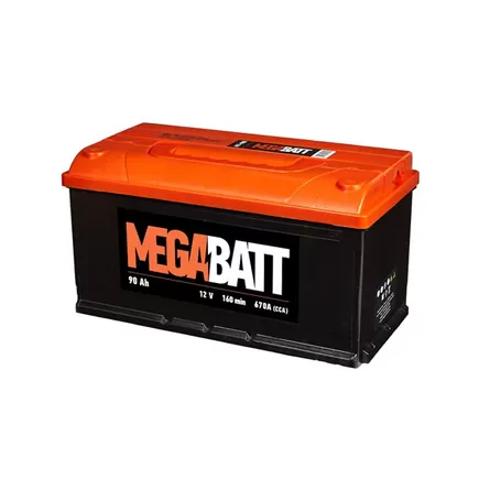 Mega Batt 6CT-90e 90 A/h 670 A R+ 353x175x190 мм