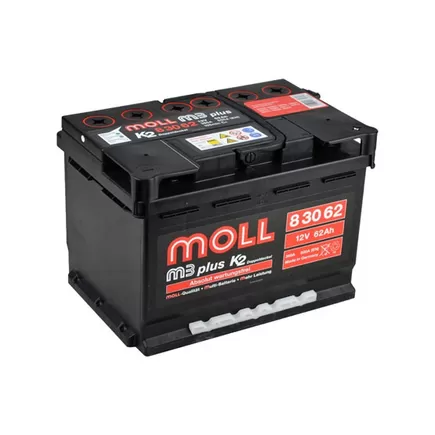 Moll M3+ 62 A/h 600 А R+ 242x175x190 мм