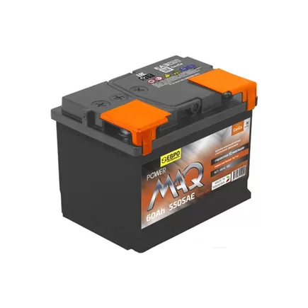 POWERMAQ 6CT-60 60 A/h 550 A R+ 242x175x190 мм