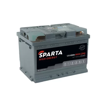 Sparta High Energy 63 A/h 660 A R+ 242x175x190 мм