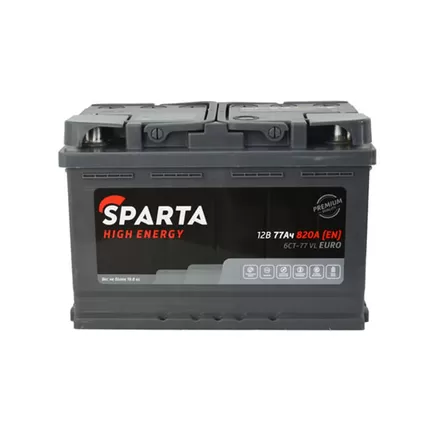 Sparta High Energy 77 A/h 820 A R+ 278x175x190 мм