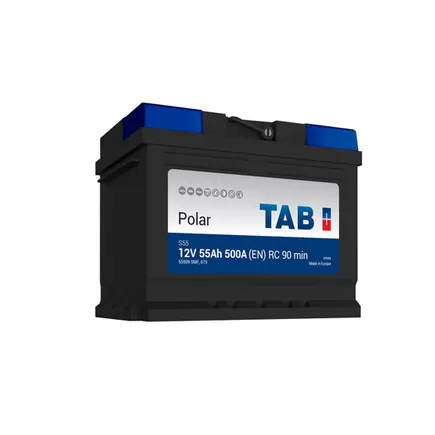 TAB Polar 55 A/h 500 A R+ 242x175x190 мм