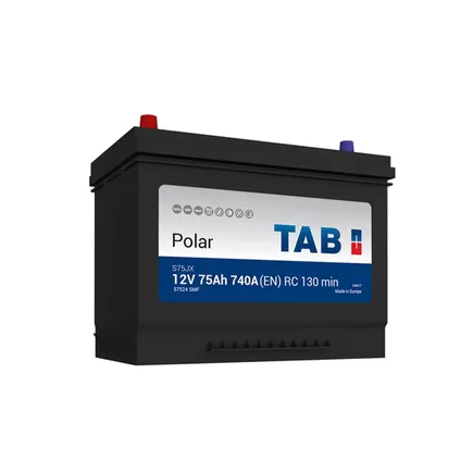 TAB Polar S Asia 75 A/h 740 А L+ 260x175x218 мм