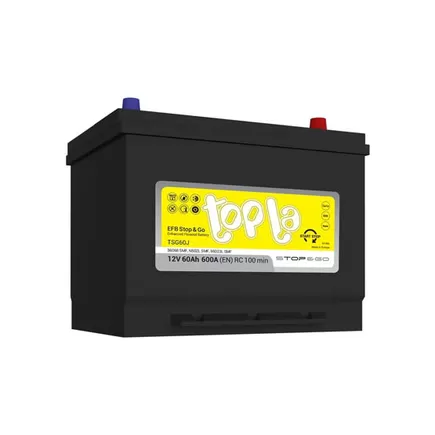 Topla Asia Stop&Go EFB 60 A/h 600 A R+ 230x175x225 мм