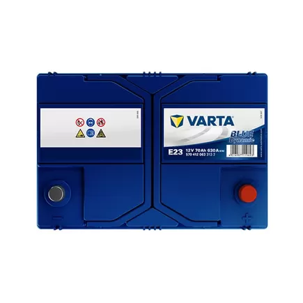 VARTA Blue Dynamic Asia E23 70 А/h 630 А R+ (570412063) 261x175x220 мм