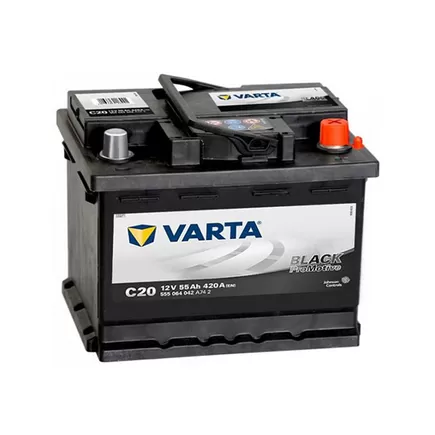 Varta Promotive Black C20 55 А/h 420 А R+ (555 064 042) 242x175x190 мм
