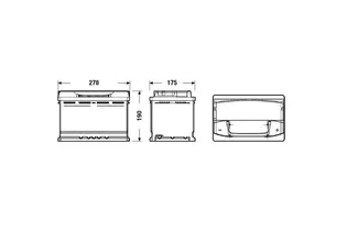 Varta Silver Dynamic E44 77 А/h 780 А R+ 278x175x190 мм
