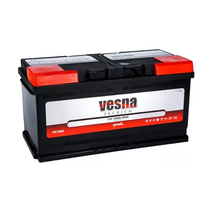 Vesna Premium 100 A/h 900 А R+ 353x175x175 мм (Низкий)