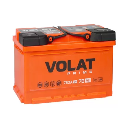 Volat Prime 78 A/h 760 A R+ 278x175x175 мм