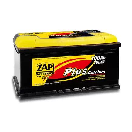 Zap Plus 100 A/h 760 A R+ 353x175x190 мм