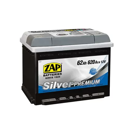 Zap Silver Premium 62 A/h 620 A R+ (562 35) 242x175x190 мм