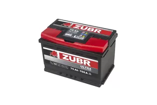 Zubr Ultra 75 A/h 760 A R+ (низ.) 278x175x175 мм