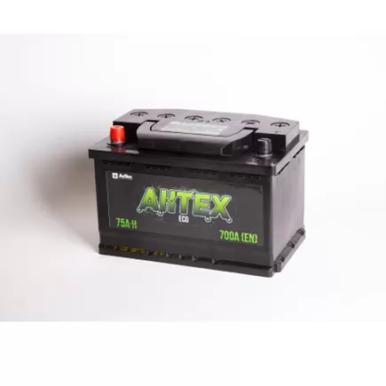 AkTex ECO 75 A/h 700 A R+ 6СТ-75 Евро 278x175x190 мм