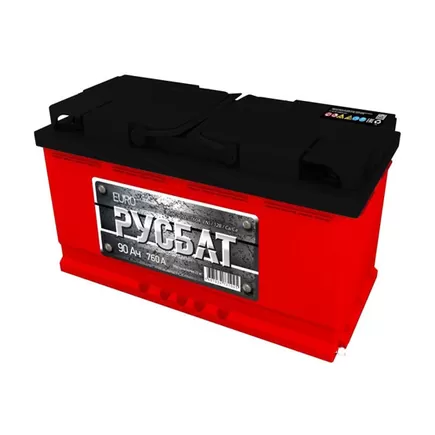 РУСБАТ 90 A/h 760 A L+ 6СТ-90 Рус. 353x175x190 мм