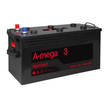 A-mega Standard 190 A/h 1100 A L+ 488x223x223 мм