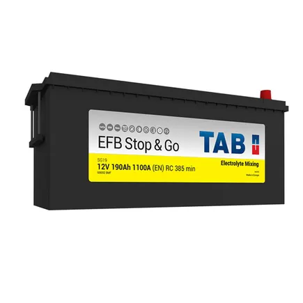 TAB Truck EFB Stop&Go 190 A/h 1100 А L+ 513x223x223 мм