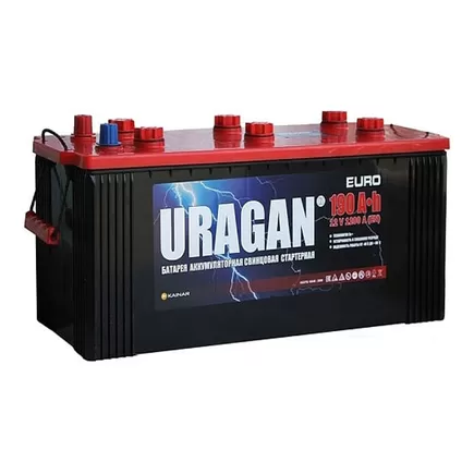 URAGAN 190 A/h 1200 A L+ 480x223x223 мм клемма конус