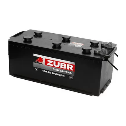 ZUBR Professional МАЗ под болт 190 A/h 1150 А R+ 513x223x220 мм
