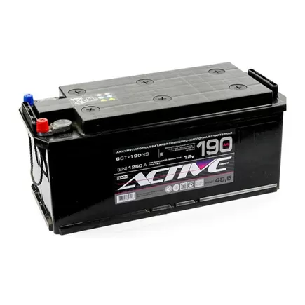 AkTex Active Frost 190 A/h 1250 А Евро 6СТ-190 514x210x218 мм