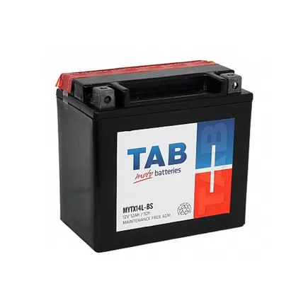 Tab YTX14L-BS 12 A/h 200 А R+ 150x87x146 мм