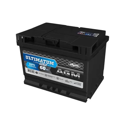 AKOM Ultimatum AGM 60 A/h 680 А R+ 242x175x190 мм
