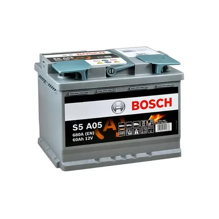 Bosch S5 AGM 60 A/h 680 A R+ (560901068) 242x175x190 мм