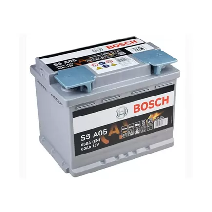 Bosch S5 AGM 60 A/h 680 A R+ (560901068) 242x175x190 мм
