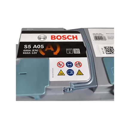 Bosch S5 AGM 60 A/h 680 A R+ (560901068) 242x175x190 мм