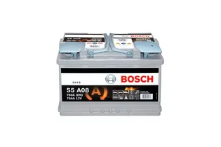 Bosch S5 AGM 70 А/h 760 А R+ 0092S5A080 278x175x190 мм