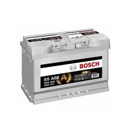 Bosch S5 AGM 70 А/h 760 А R+ 0092S5A080 278x175x190 мм
