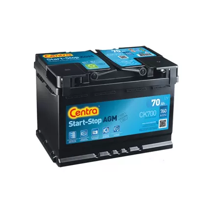 Centra CK700 AGM 70 A/h 760 A R+ Start/Stop 278x175x190 мм