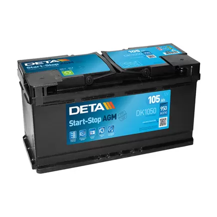 DETA Start-Stop AGM DK1050 105 A/h 950 A R+ 393x175x190 мм