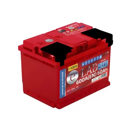 ELAB +EFB 60 A/h 600 A R+ 242x175x190 мм