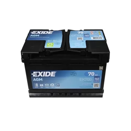 EXIDE Start-Stop AGM EK700 70 A/h 760 A R+ 278x175x190 мм