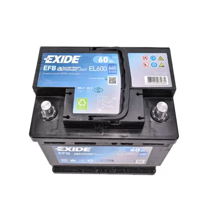 EXIDE Start-Stop EFB EL600 60 A/h 640A R+ 242x175x190 мм