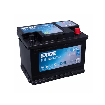 EXIDE Start-Stop EFB EL600 60 A/h 640A R+ 242x175x190 мм